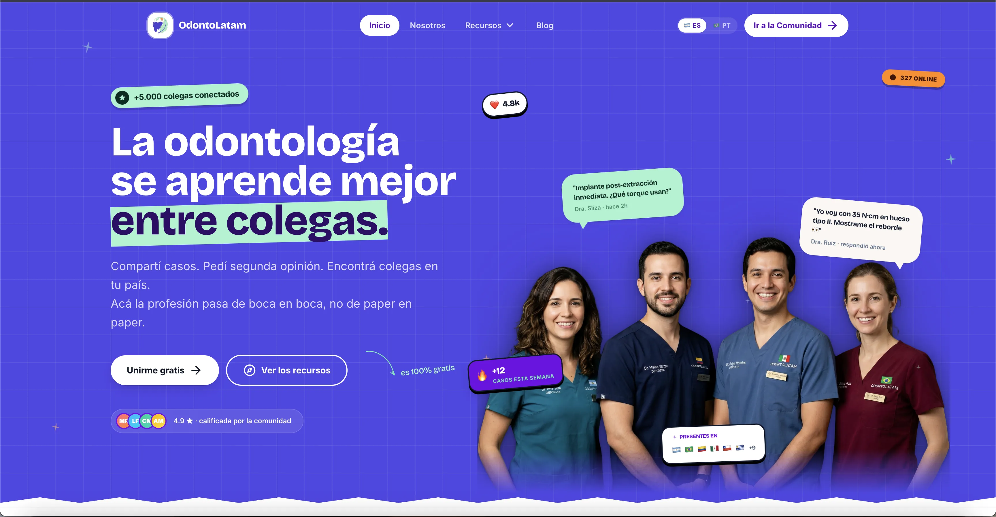 Home de Odontolatam — La comunidad dental de Latinoamérica